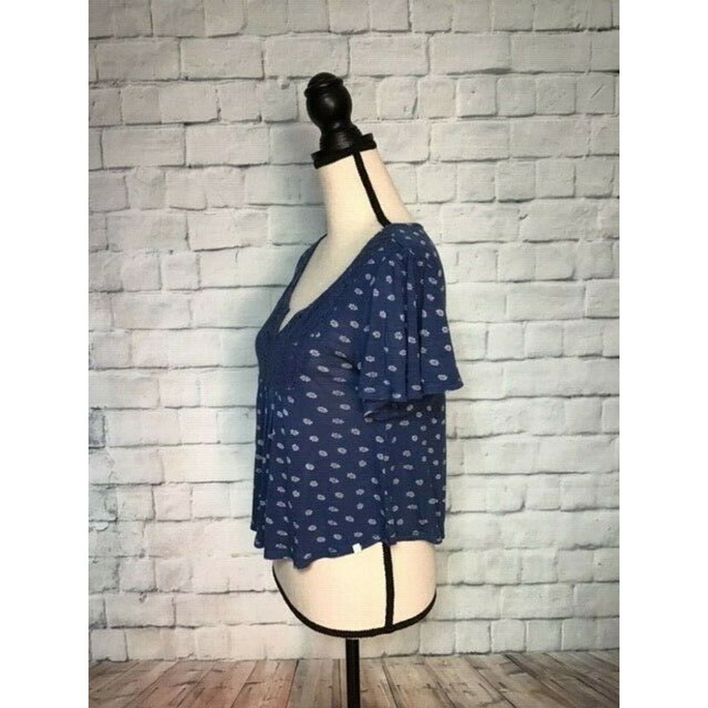 Abercrombie Girls Top sz L Crop Floral Boho fit - Picture 4 of 8